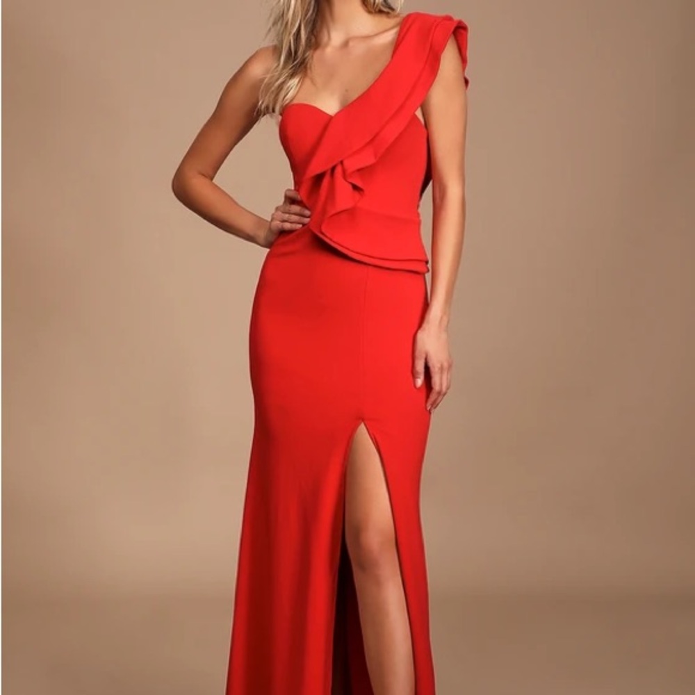 Lulus Kiss Me Again Red Dress